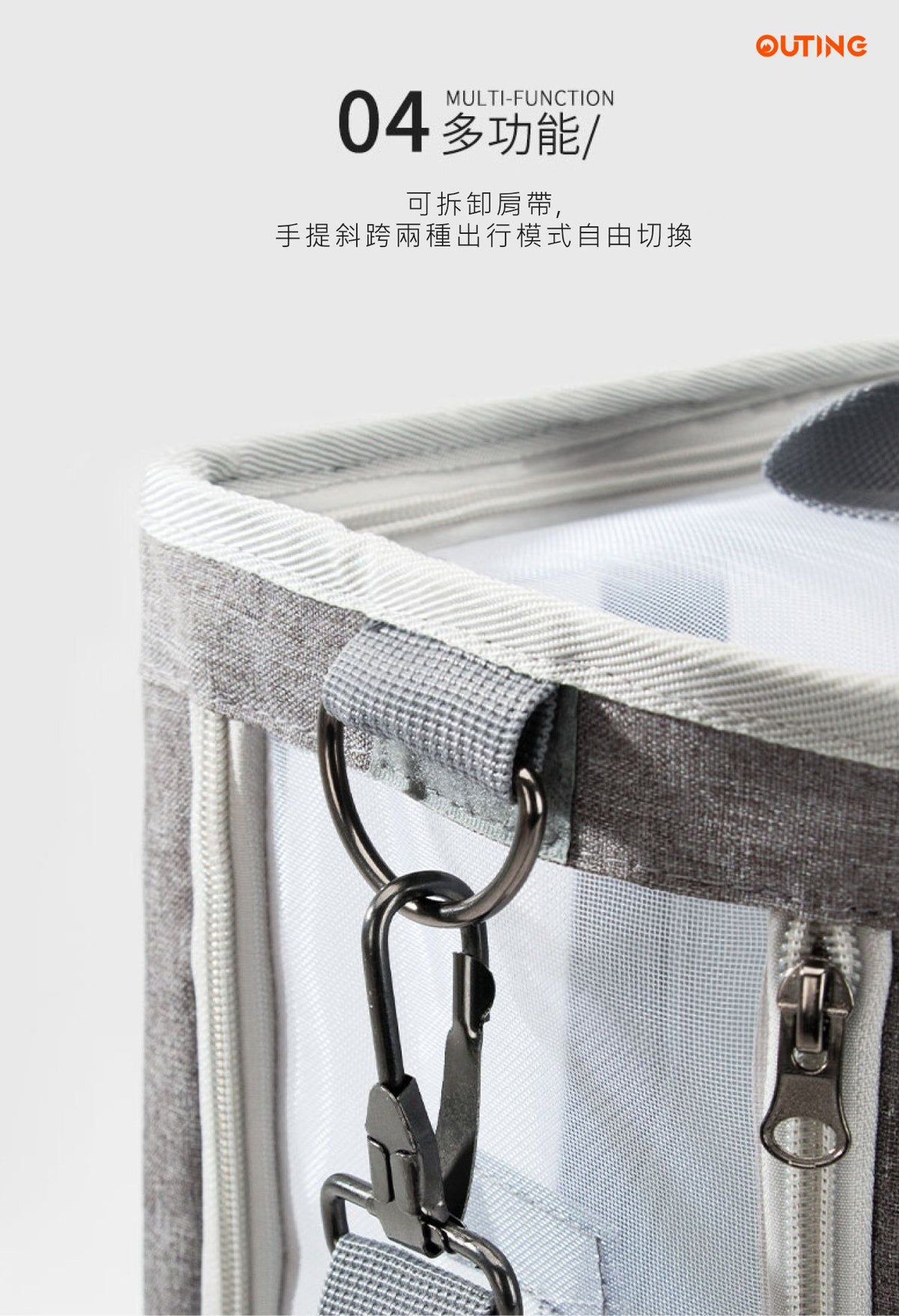 寵物手提包(細碼)│外出便攜│斜挎手提包│貓狗同行背包│透氣大容量│洗貓袋