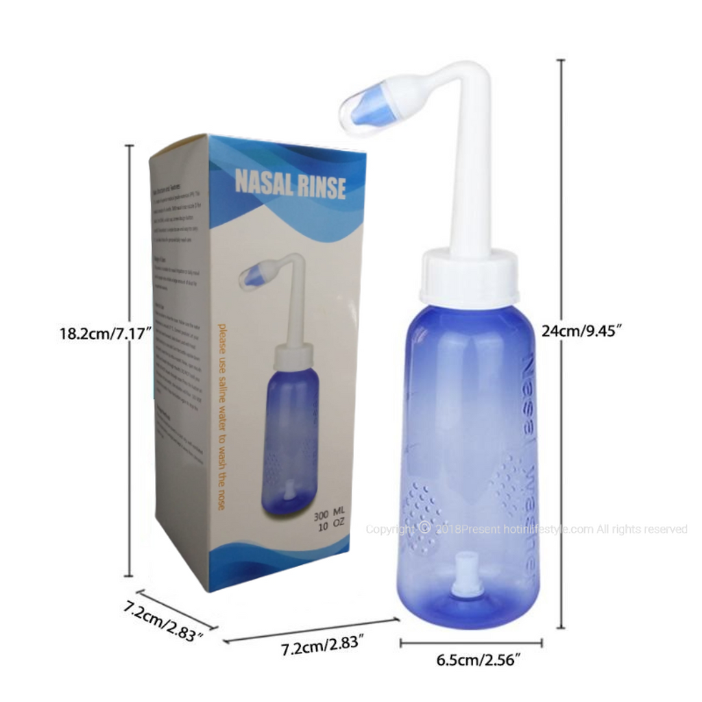 Nasal Rinse300ml 洗鼻壺 成人兒童(不含生理鹽水沖劑)|清洗鼻腔|清洗傷口|鼻敏感|鼻炎|生理鹽水請看02購買
