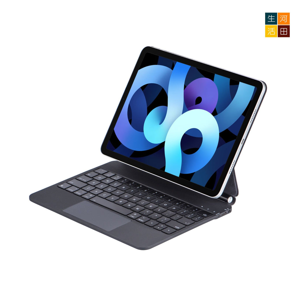 iPad 11吋 / 10.9吋 (第十代) 磁吸背光鍵盤保護套 (2025型號適用) - 無延遲靜音按鍵