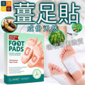 Elaimei 竹醋艾草氣竹生薑足貼| 天然足底部護理貼(10貼/盒)