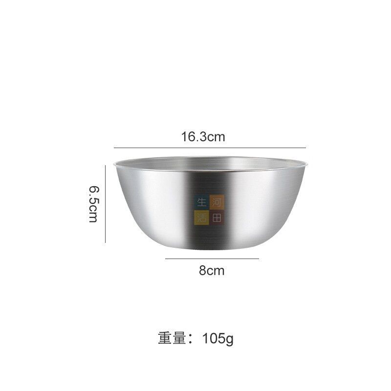 4件裝日式不銹鋼打蛋盆套裝附帶刻度 |烘焙甜品製作及醃肉等食品製作工具 |沙律盆 |食品級材質多功能料理盆