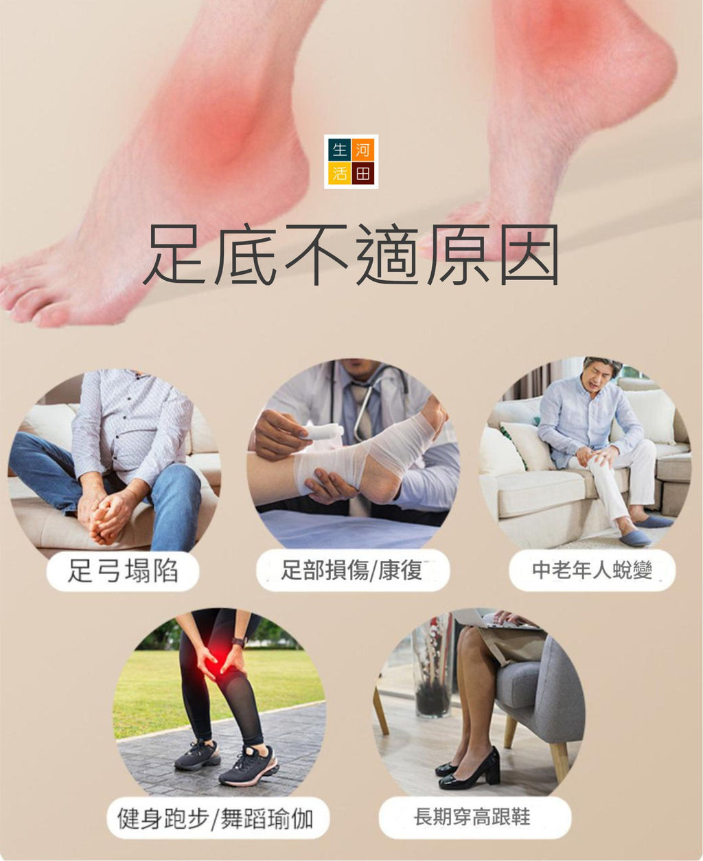 足底按摩滾輪(灰色)│瑜珈筋膜球│足底按摩滾筒│腳底筋絡疏通滾筒│多功能足底按摩輪