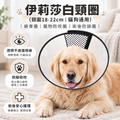 伊莉莎白頸圈(頸圍18-22cm│貓狗通用)│絕育圈│寵物防咬圈│術後防舔圈