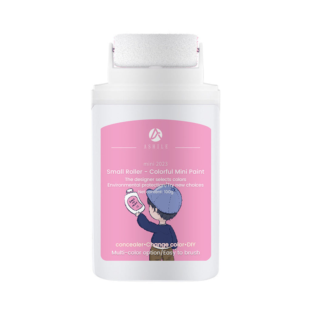ASHILE 水性小滾漆補牆膏(白色)(100G)│快速修補漆│牆璧修補漆│水性配方│淨味環保乳膠漆│補牆膏塗鴉修│補遮蓋力高│