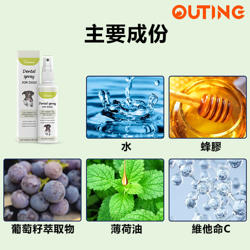 寵物口腔護理噴霧 貓狗口氣護理噴霧