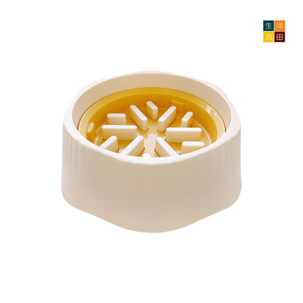 切換式寵物食盆(藍色)│慢食常規兩用食盆│貓糧碗防打翻│多功能寵物碗│一盆兩用