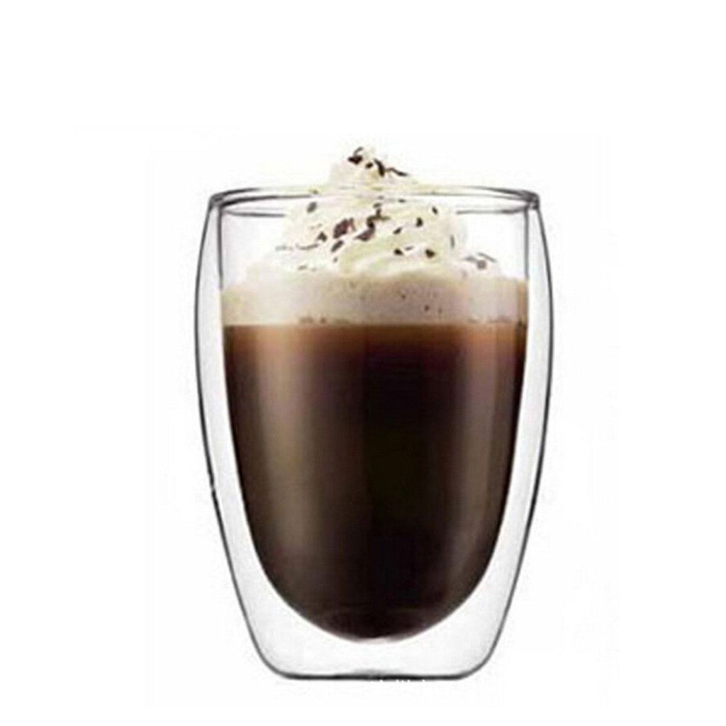 雙層隔熱玻璃杯350ml (1件裝) Espresso Latte咖啡 花茶