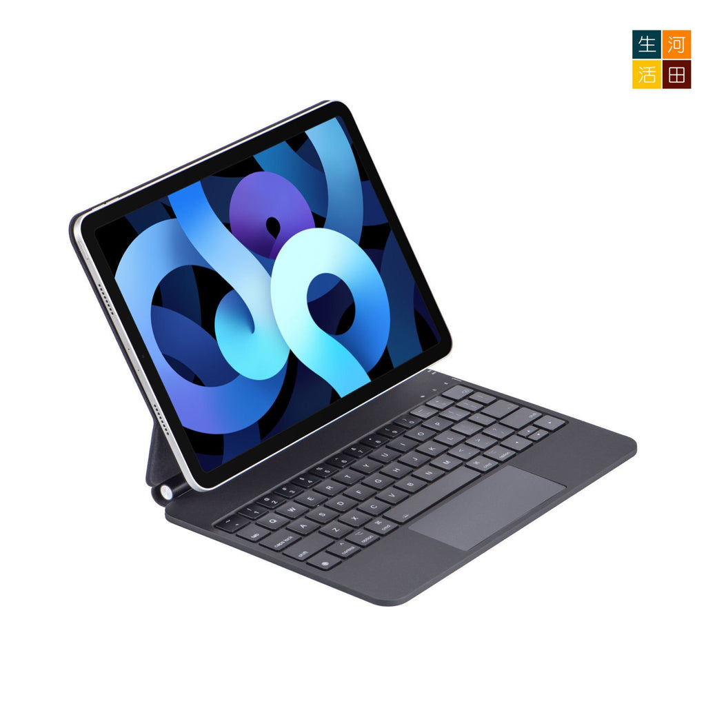 iPad 11吋 / 10.9吋 (第十代) 磁吸背光鍵盤保護套 (2025型號適用) - 無延遲靜音按鍵