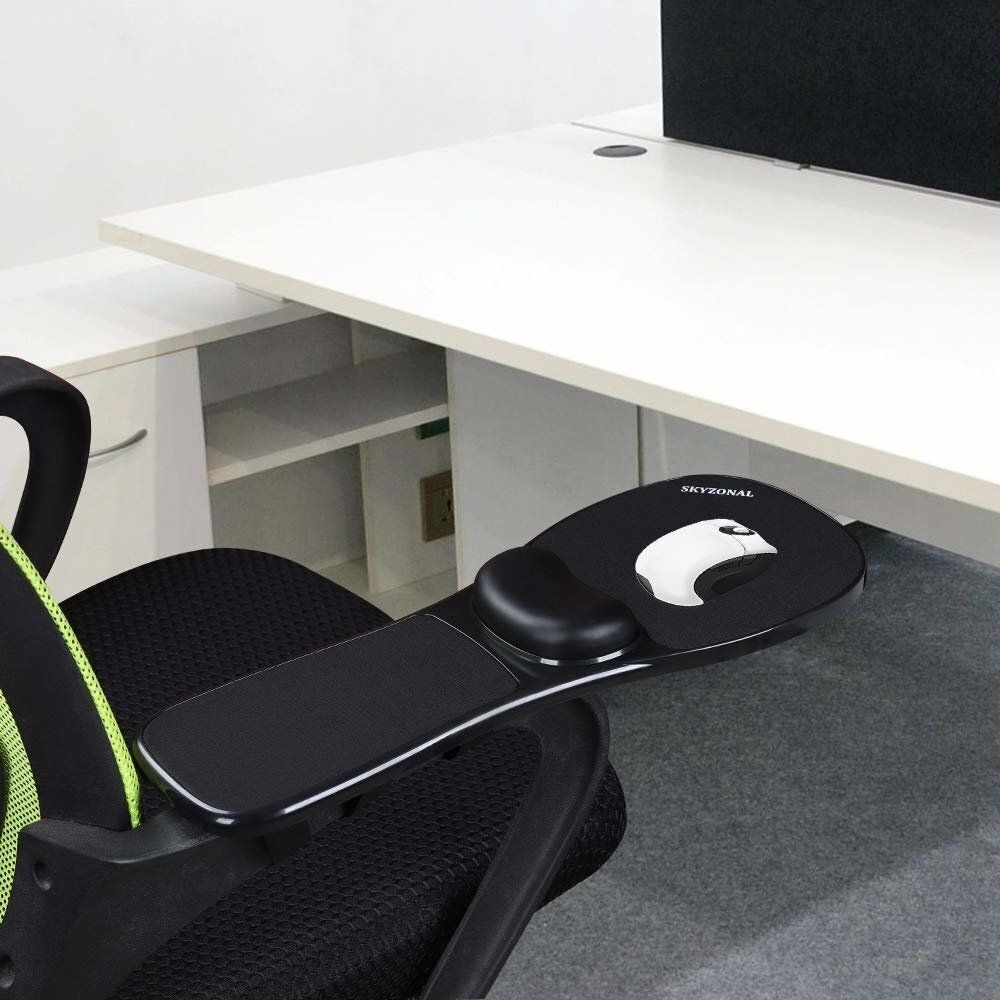 人體工學桌椅兩用電腦手托連滑鼠墊 (記憶棉手腕墊) Mouse Pad