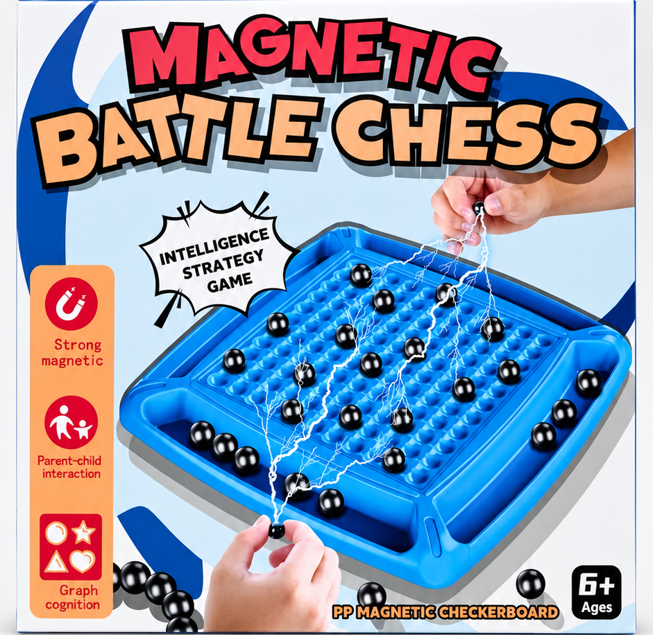 趣味磁力對戰棋│親子互動玩桌遊