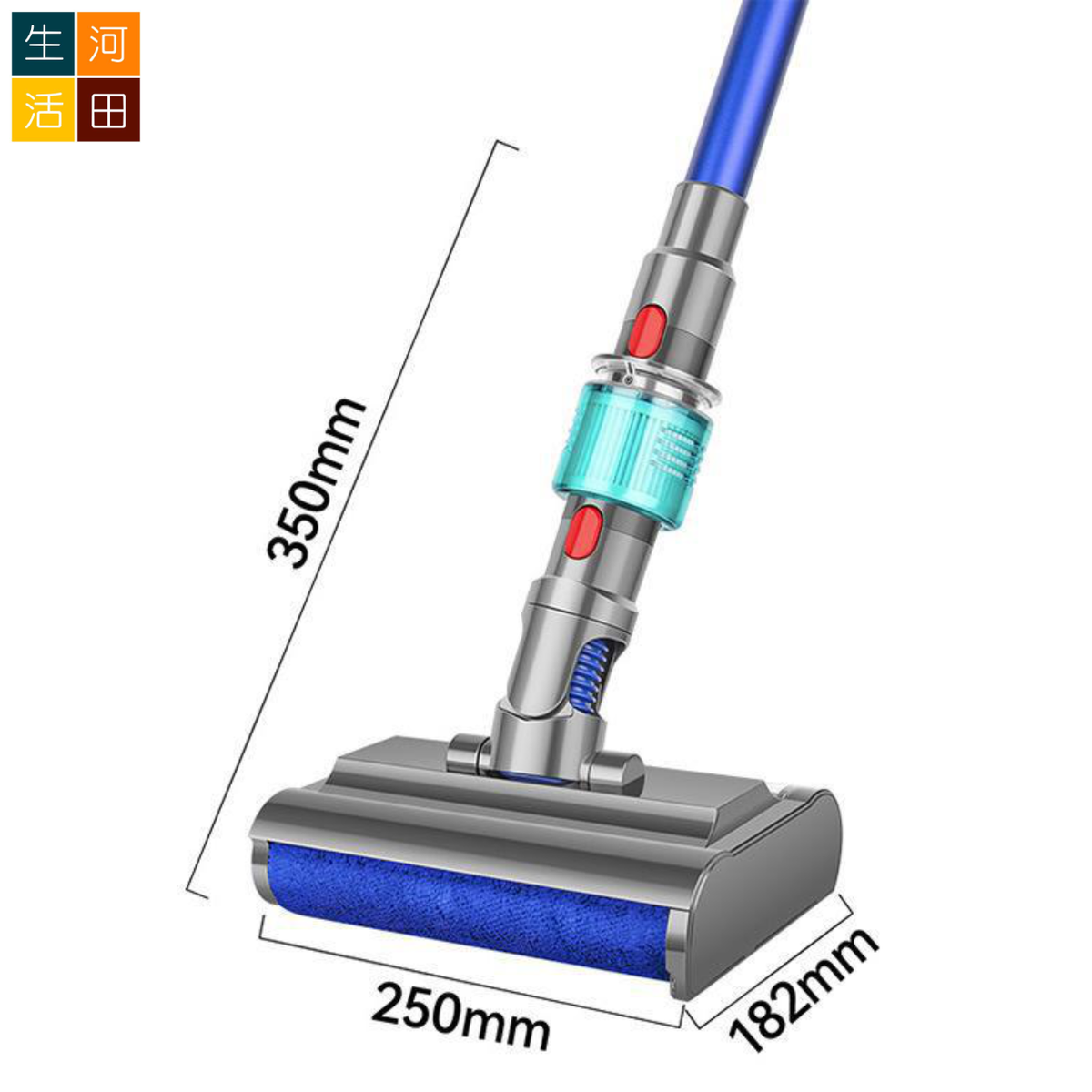 適用於Dyson戴森吸塵器配件v7 v8 v10 v11 v15 代用絨毛滾筒吸頭刷頭連刷杆