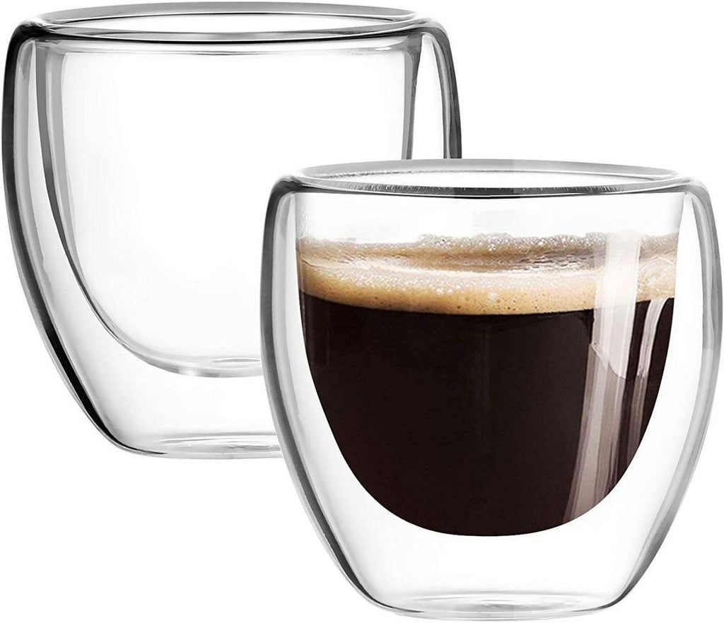 雙層隔熱玻璃杯350ml (1件裝) Espresso Latte咖啡 花茶