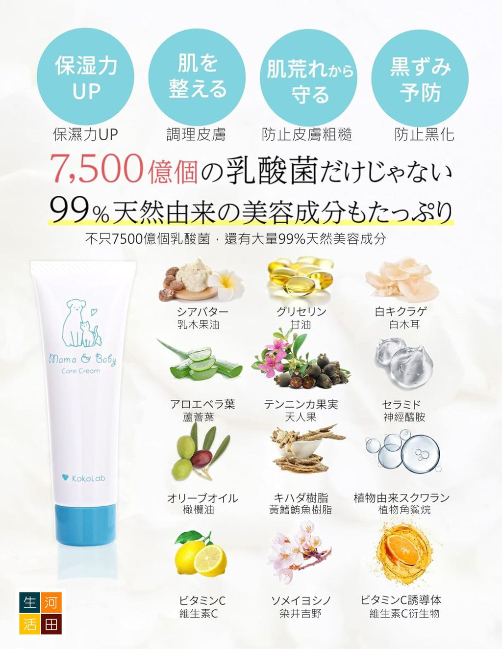 母嬰謢理皂及護理霜套裝(日本製造│平行進口)│日本製溫和護理套裝│母嬰滋潤護理包│親子護理組合
