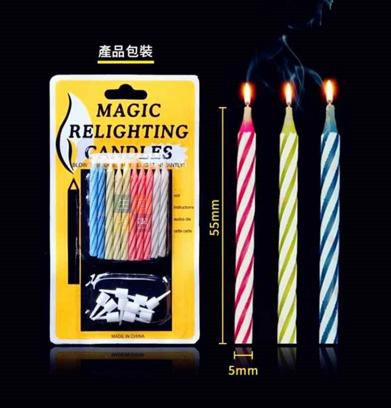 整蠱 蠟燭/吹不熄蠟燭/整蠱/生日/蠟燭/重燃/魔術蠟燭/生日蠟燭/整人玩具/玩弄人/不能吹熄蠟燭/蛋糕蠟燭/派對蠟燭/搞怪蠟燭/整蠱/道具/神奇蠟燭