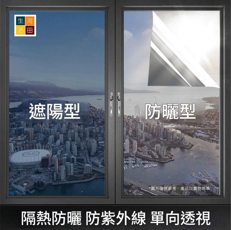 玻璃貼膜(40cm寬x1m長)│防偷窺│加厚遮光貼│玻璃隔熱膜│ins玻璃貼紙