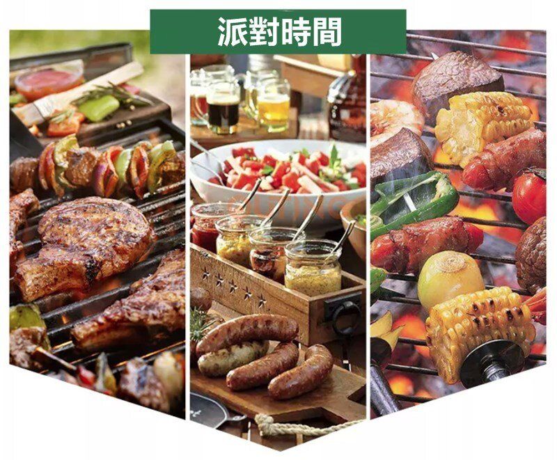 方形木柄雙魚BBQ燒烤網/燒烤雙魚烤架/烤爐雙魚夾/燒烤架/燒烤夾/烤魚夾/烤肉夾/燒烤網/麵包燒烤夾/漢堡燒烤夾/燒魷魚/魚肉/蔬菜/蝦