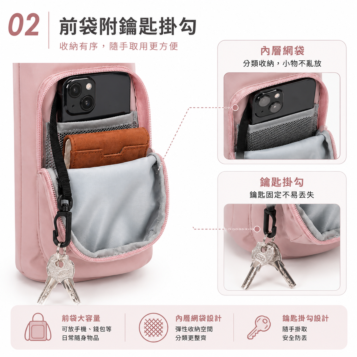 時尚水樽保溫保冷袋(粉紅色)│斜跨手提水樽袋│大容量水樽包│戶外旅行水壺包│水樽收納包
