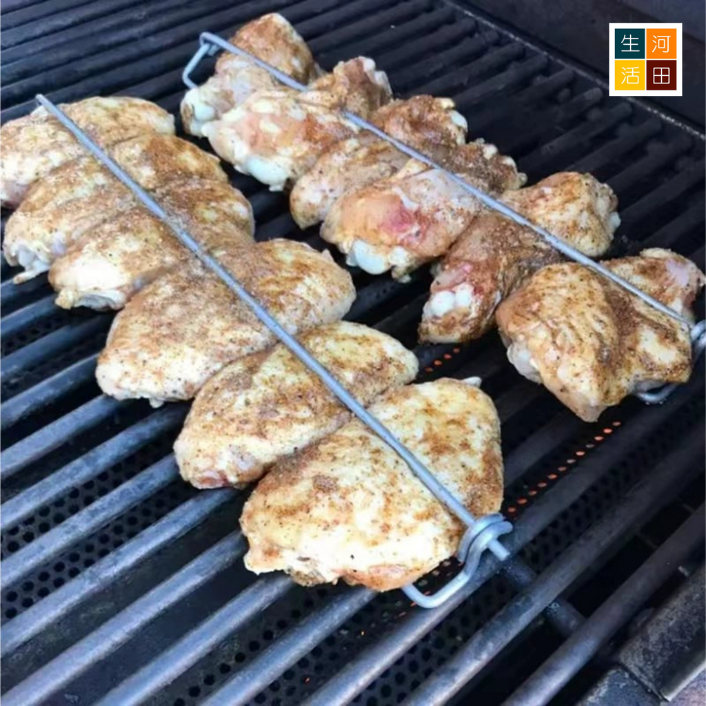 BBQ烤肉叉架(4個裝)│金屬烤架│BBQ烤肉工具