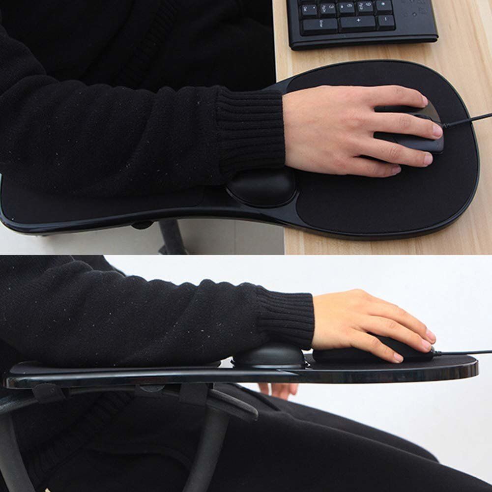 人體工學桌椅兩用電腦手托連滑鼠墊 (記憶棉手腕墊) Mouse Pad