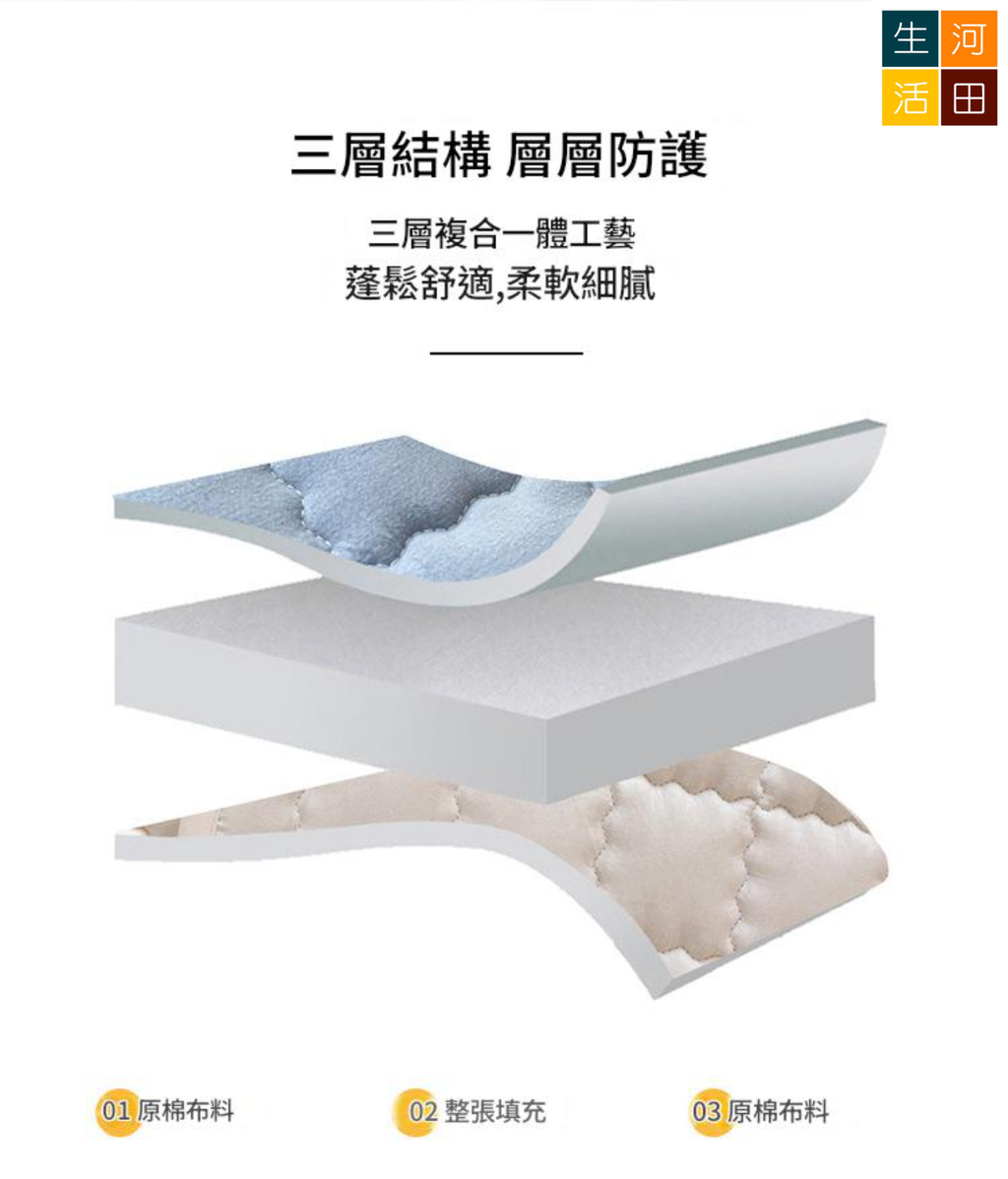 防水床墊(150*200cm) | 一抺即淨 輕鬆清潔尿漬 | 透氣抗菌無甲醇 | 母嬰長者寵物適用