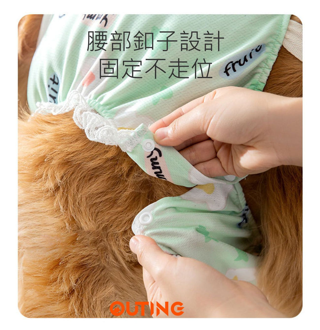 狗狗清爽透氣生理褲(中碼)│透氣狗狗尿布│舒適透氣生理褲│狗狗護理褲