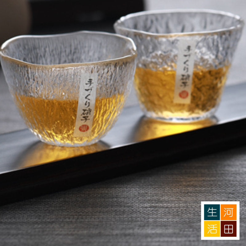 日式錘紋鳴門威士忌酒杯(墨綠色)│創意啤酒杯│水晶玻璃杯子