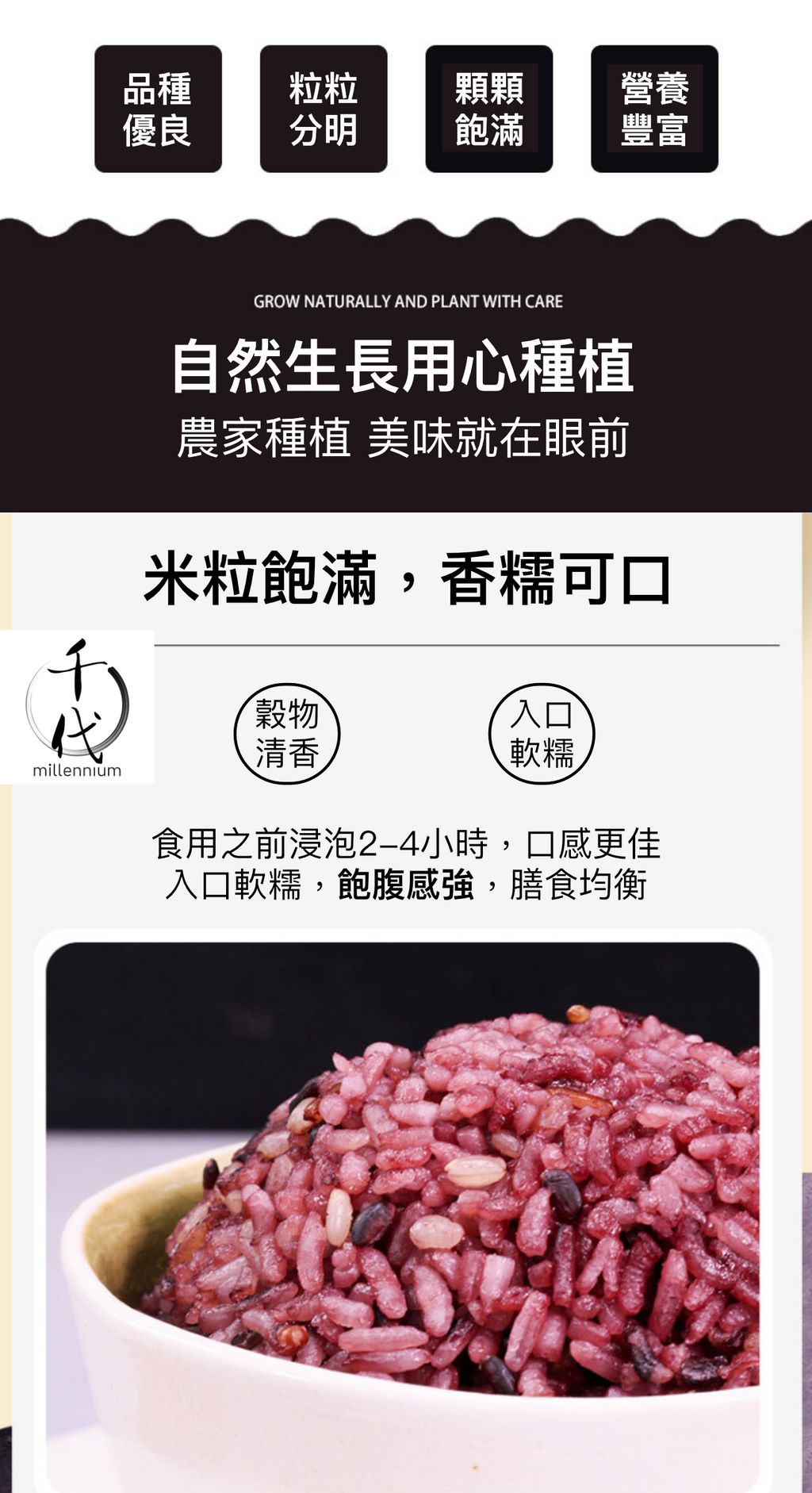 三色糙米(真空包裝)(500G)│有助心臟及腸道健康│五穀雜糧