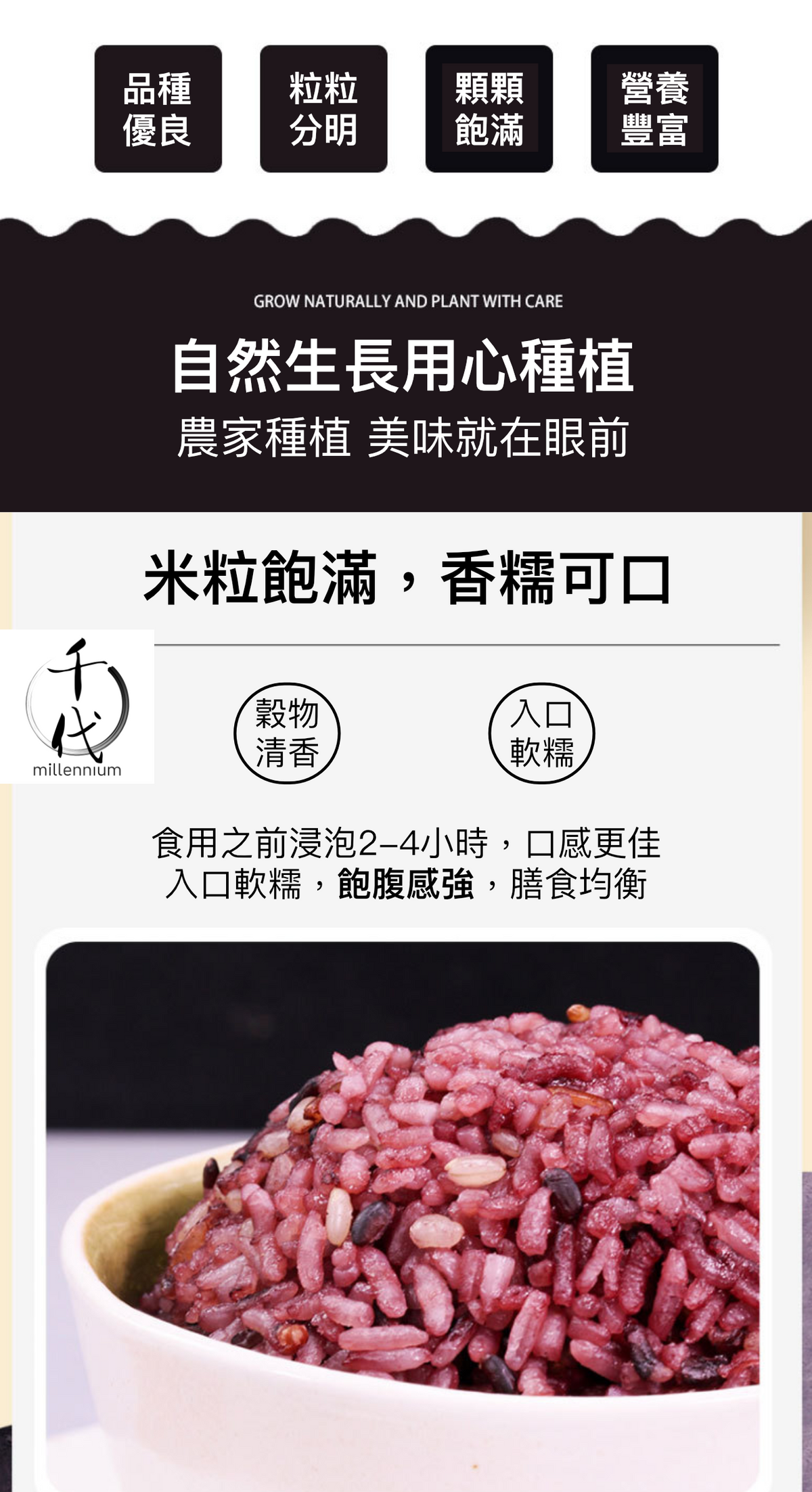 三色糙米(真空包裝)(500G)│有助心臟及腸道健康│五穀雜糧