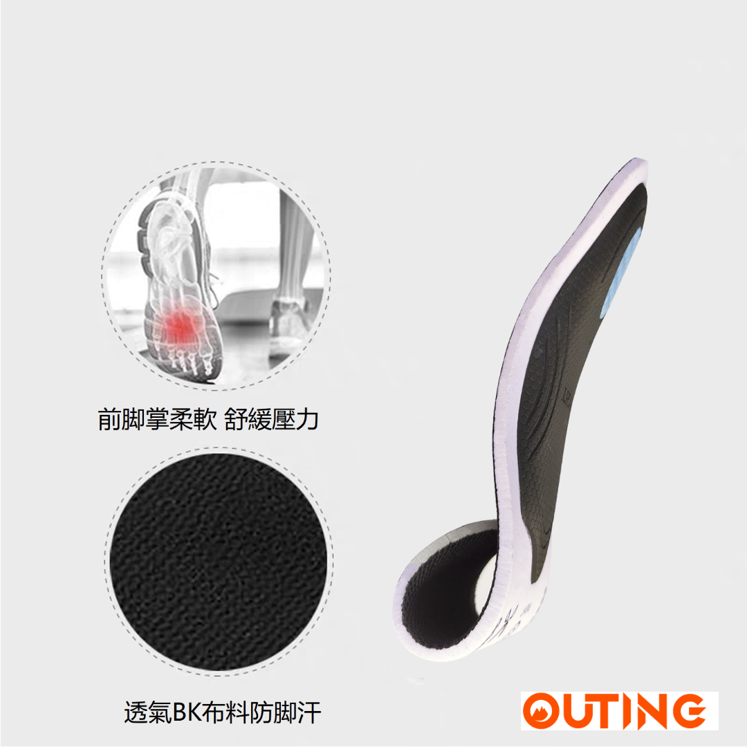 扁平足矯正鞋墊 | 可修剪足弓支撐減壓護墊 | 筋膜炎舒緩墊