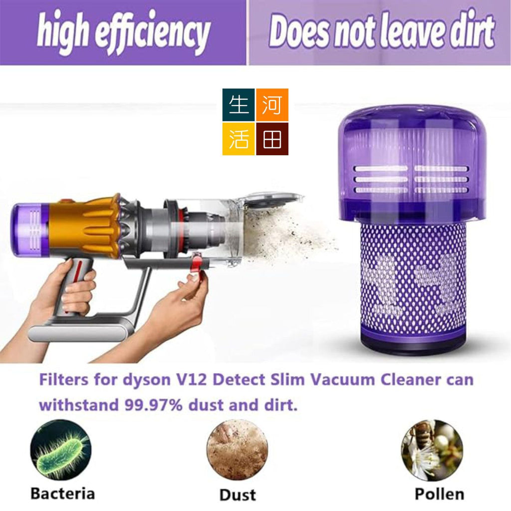 適用Dyson V12 Digital Detect Slim Fluffy Total Clean SV20吸塵機代用HEPA後置濾網971517-01