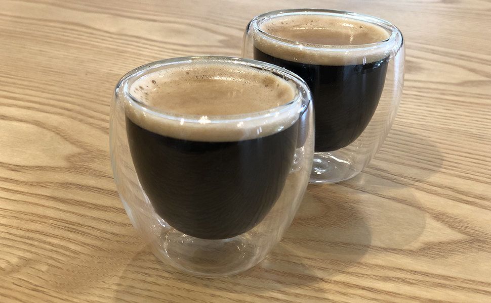 雙層隔熱玻璃杯350ml (1件裝) Espresso Latte咖啡 花茶