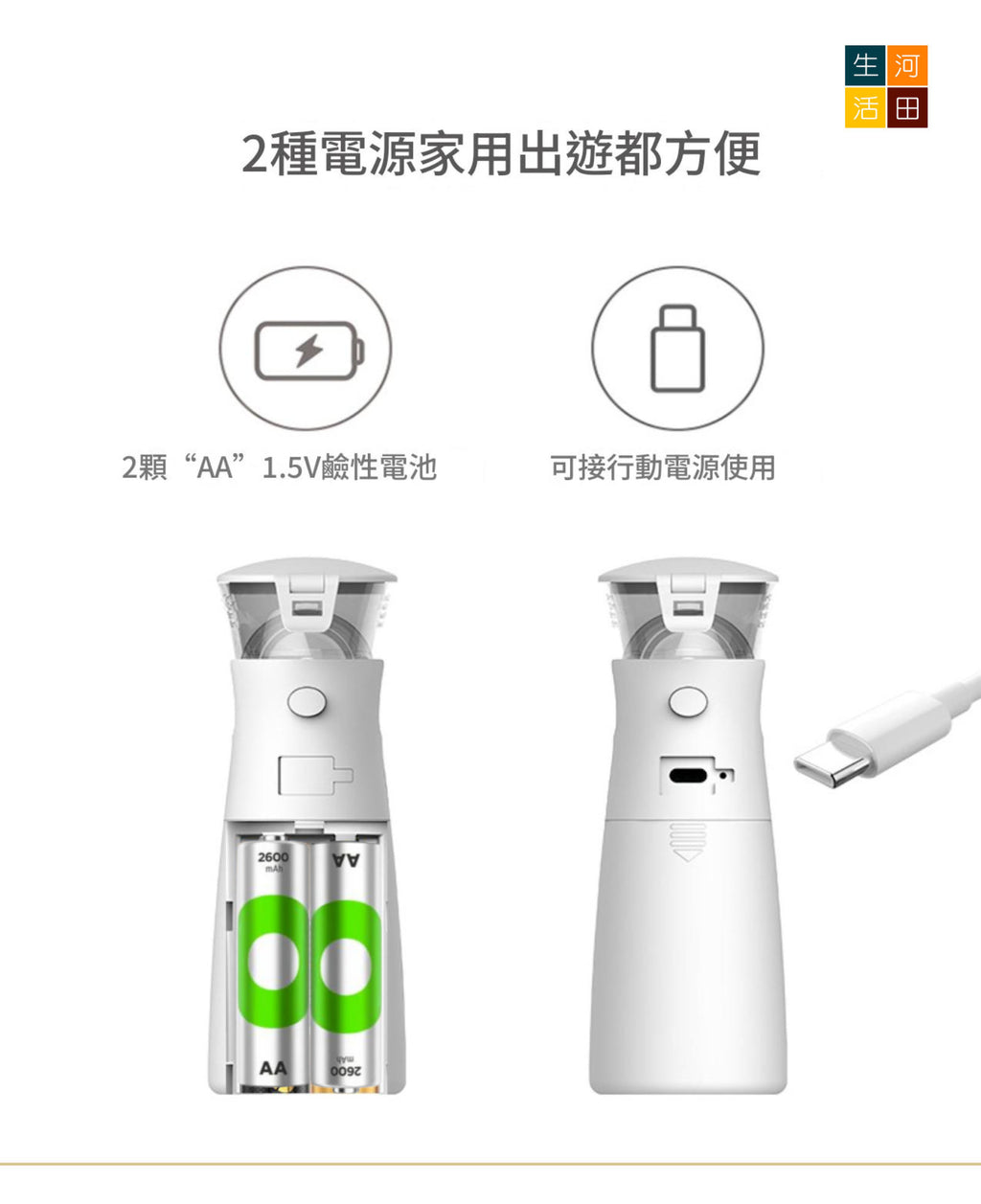 超音波霧化器(家用充電款)│成人兒童適用│P601英文款噴霧器│霧化加濕器│肌膚保濕器│改善呼吸道健康