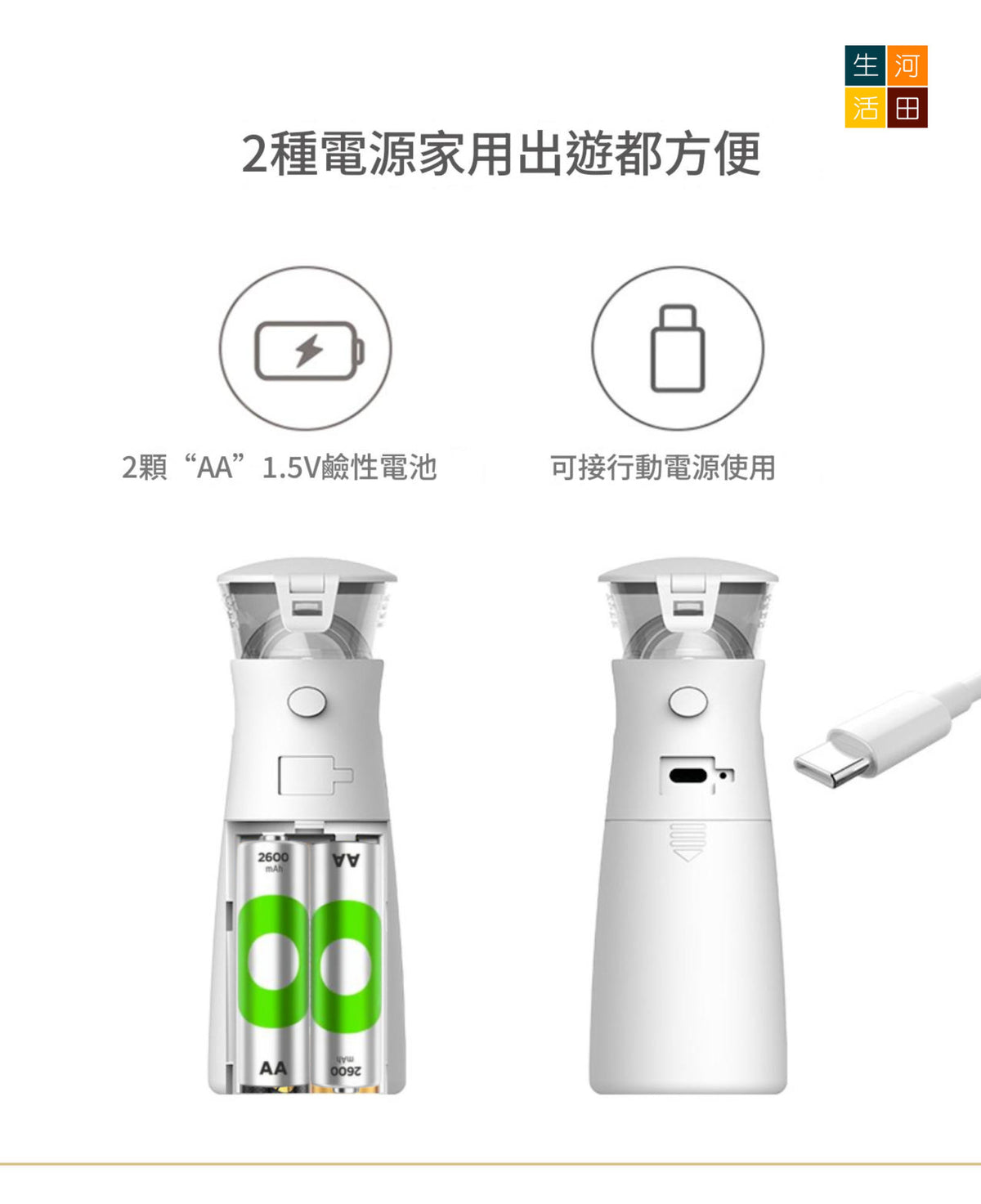 超音波霧化器(家用充電款)│成人兒童適用│P601英文款噴霧器│霧化加濕器│肌膚保濕器│改善呼吸道健康