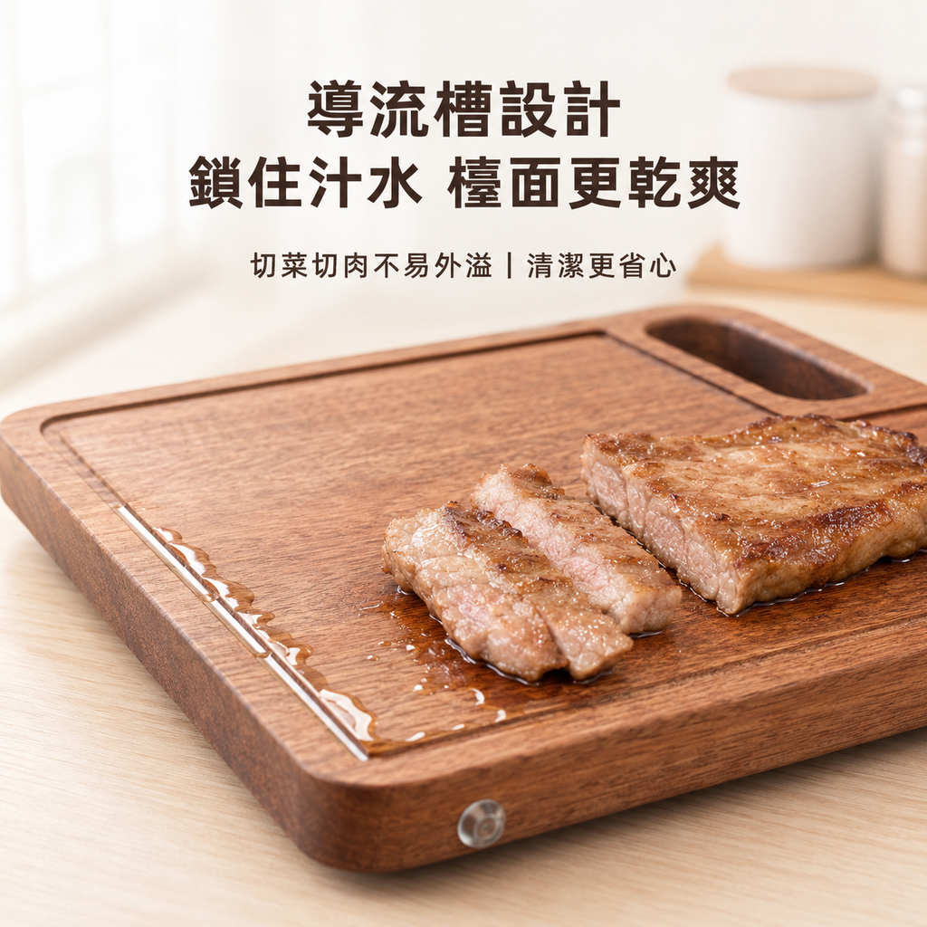 日本卡拉里加厚砧板│雙面廚房家用切菜板│抗菌防黴烏檀木菜板