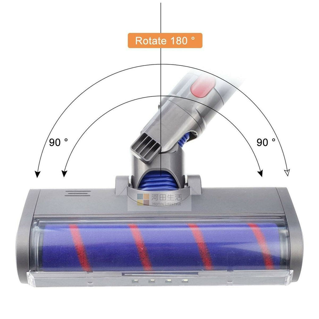 副廠轉動刷頭適合 Dyson Digital Slim吸塵機(V10 輕量版) |戴森代用Roller Brush 軟絨刷