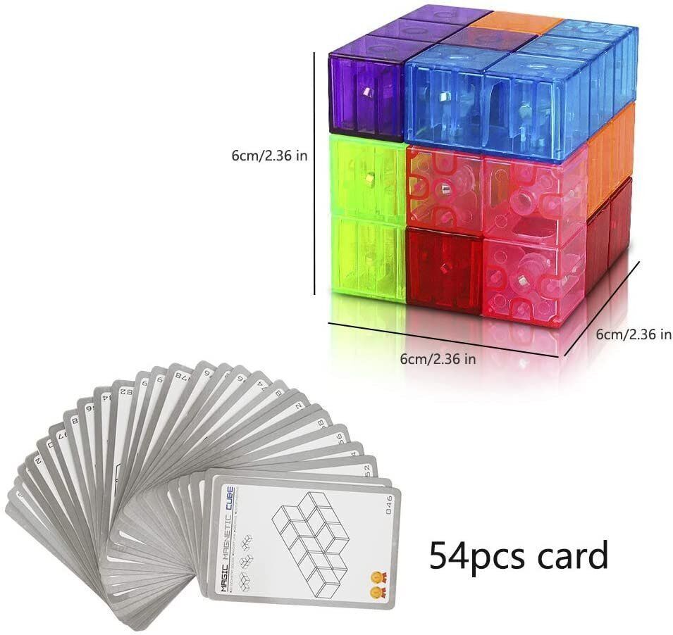 Magic Cubes兒童早教磁鐵積木 緩解壓力|益智玩具|訓練大腦|STEM 3+