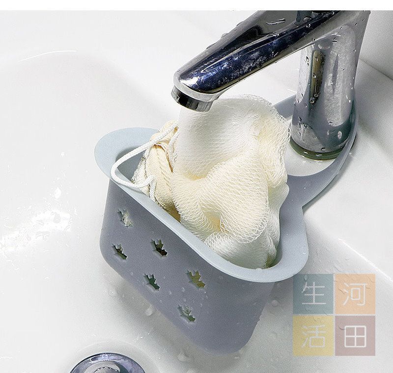 鋅盤海綿瀝水架 廚房水槽瀝水籃 洗碗刷 洗碗布 鮑魚刷 百潔布 置