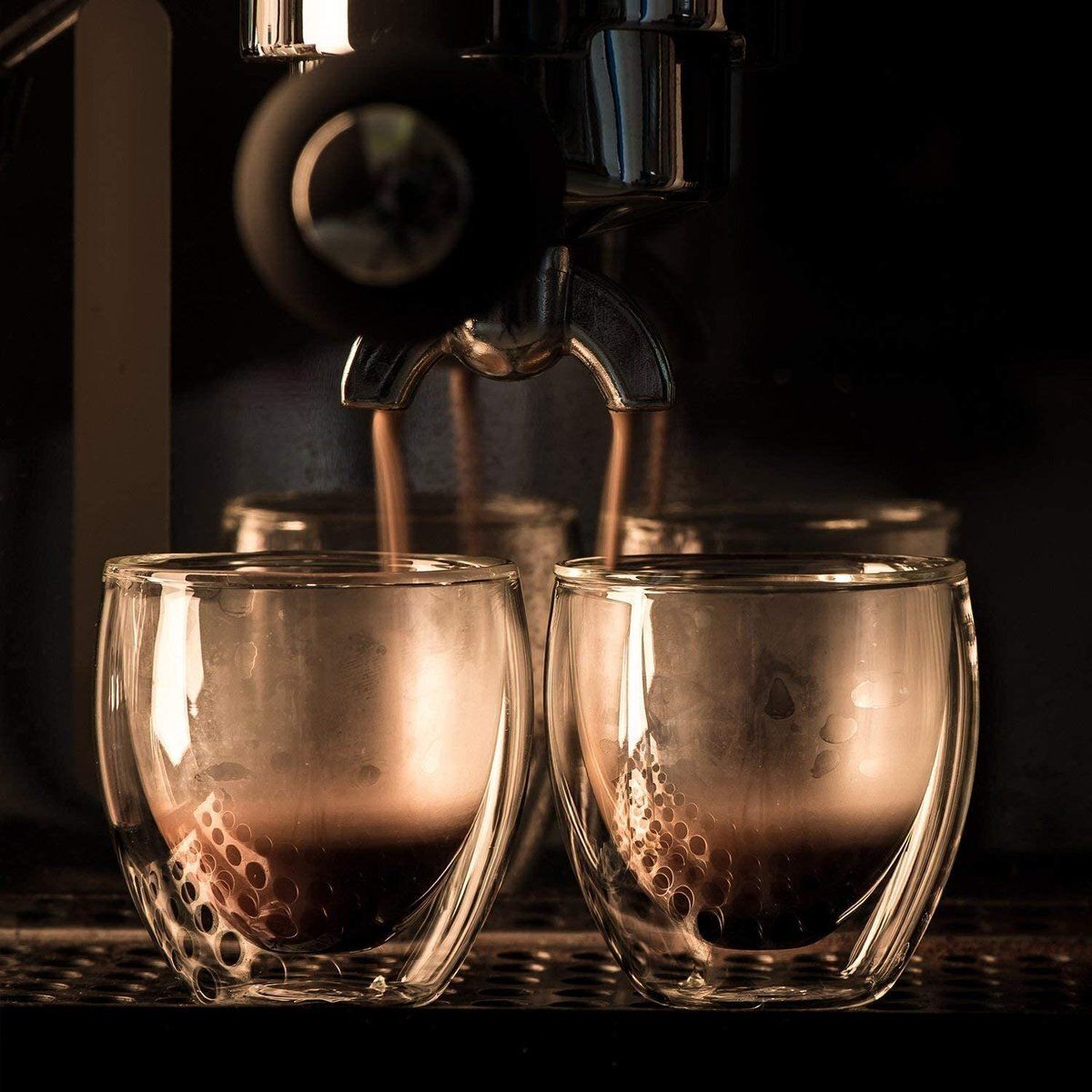 雙層隔熱玻璃杯350ml (1件裝) Espresso Latte咖啡 花茶