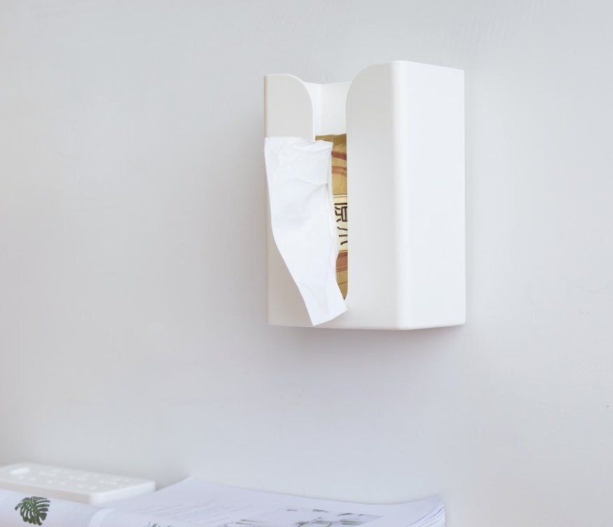 2件-上下方向無痕貼固定架 拖板 路由器 紙巾盒 免鑽窿 Router Modems