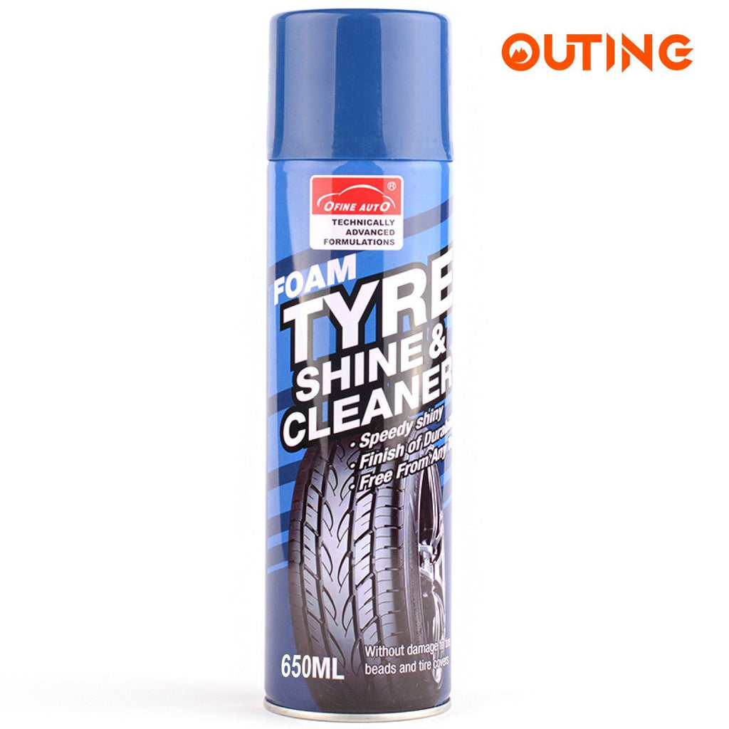Ofine Auto汽車輪呔泡沫清潔劑 (650ml)│汽車輪胎蠟│輪胎光亮劑│汽車泡沫護理劑│快速清理