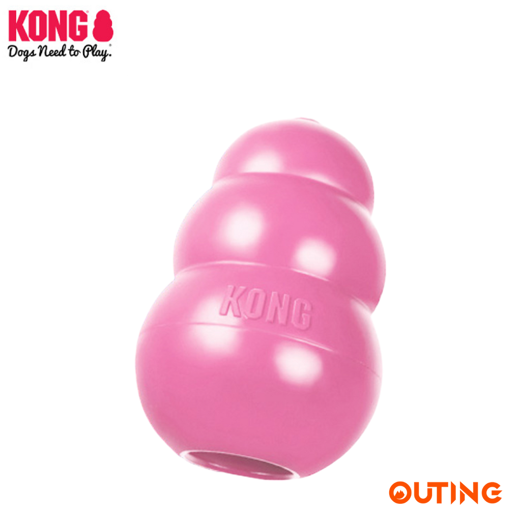 KONG 狗狗漏食葫蘆不倒翁玩具(粉紅色│大碼)│美國品牌漏食益智玩具│幼犬成犬訓練│互動解悶│無毒無害│洗碗機熱水清洗