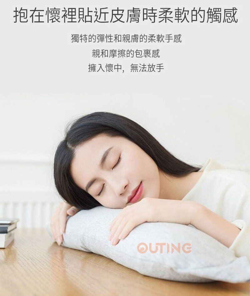 連帽子U型枕 (灰色)/全棉護頸枕連帽子/帶帽頸椎枕/午休連帽枕頭/旅行飛機睡枕
