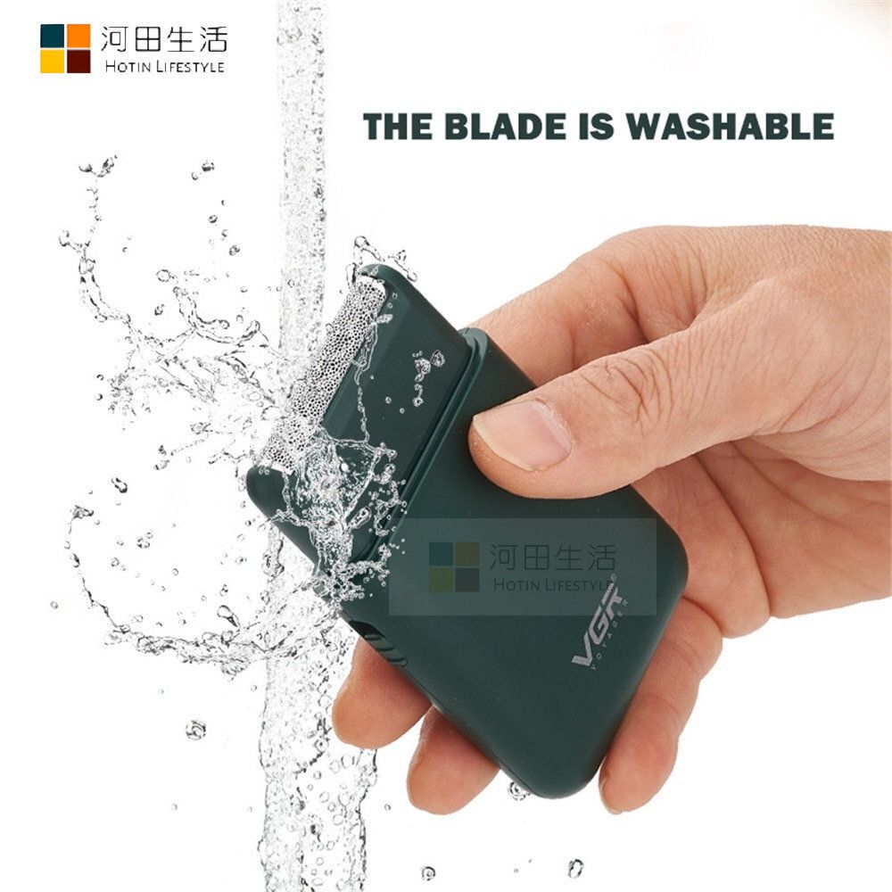 VGRV-390便攜式迷你電動鬚刨|USB充電|浮動刀頭