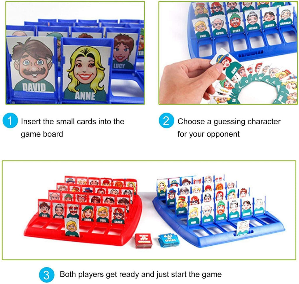 “Who Is It” Board Game遊戲 猜猜對方的人物遊戲|親子益智玩具