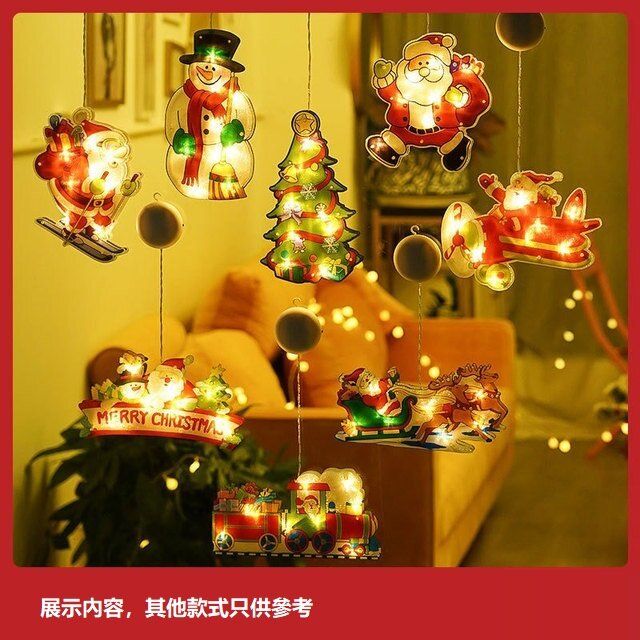 飛機上聖誕老人LED裝飾燈/ 室內聖誕裝飾品 / 電池供電