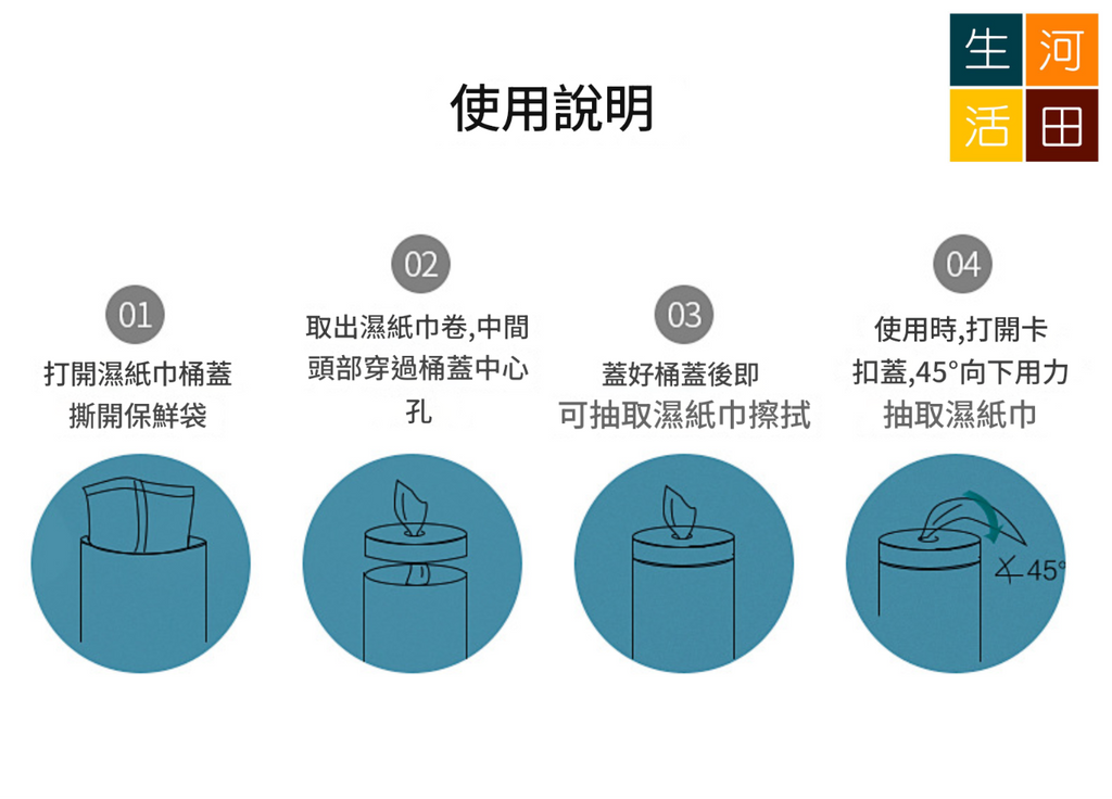 桶裝消毒濕紙巾 100片裝 | 75%乙醇酒精 R0純水 | 無香無刺激成分 家居除菌清潔