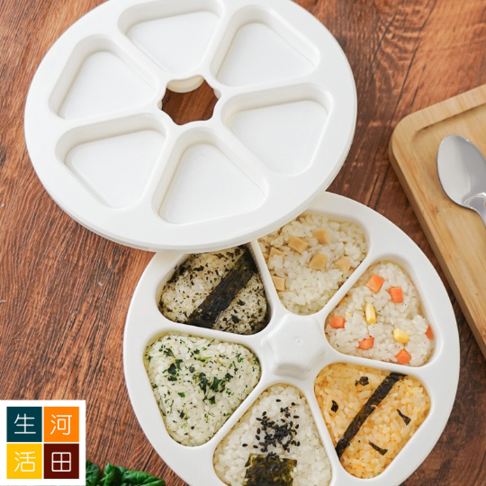 六合一飯糰模具 | 小朋友帶飯 日式便當盒 制作工具 | 卡通可愛造型壽司