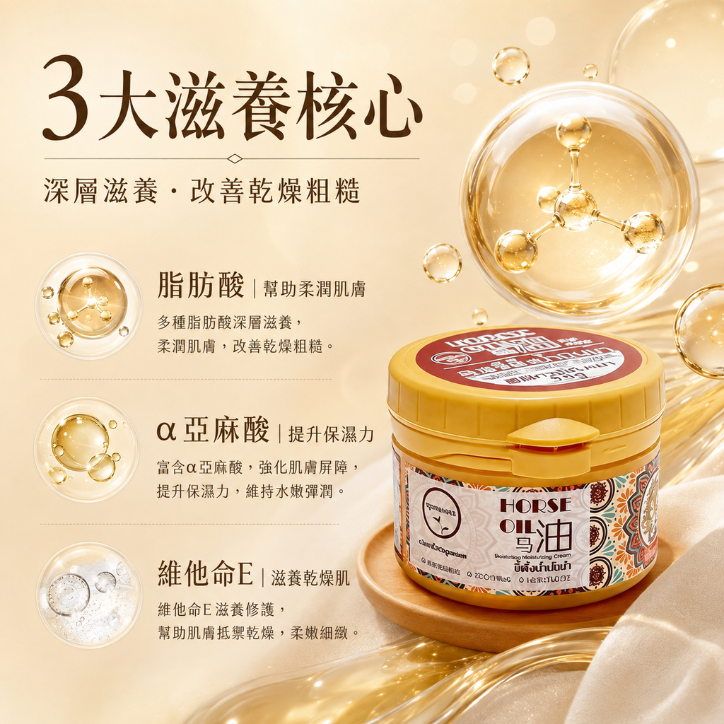 泰國進口馬油舒緩保濕霜(98克)│秋冬乾燥救星│修護潤膚膏│多效柔膚舒緩霜│嬰兒孕婦可用