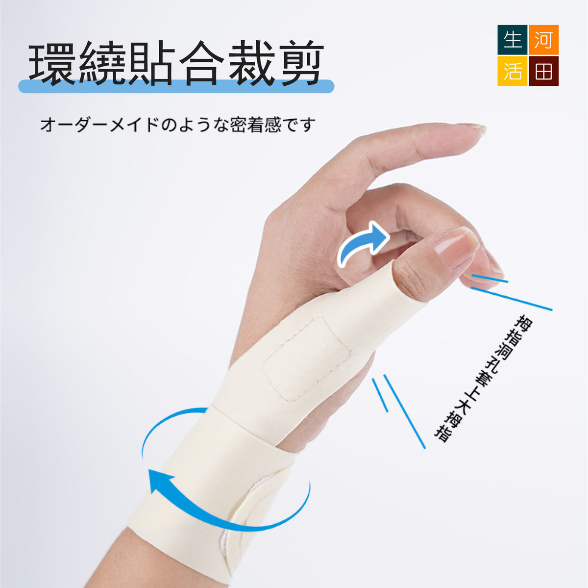 日式保暖手指關節(右)│疼痛專用│手腕護膝醫用│勞損扭傷護腕│手腕手指護理