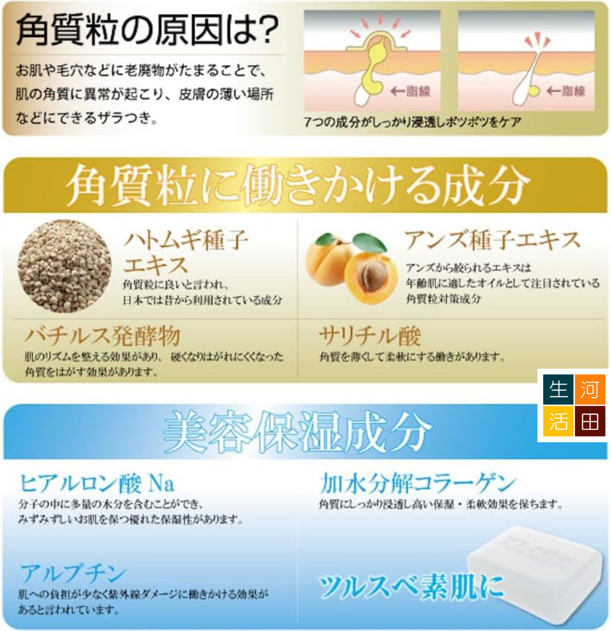 日本Tsubu Night Soap去脂肪粒洗顏皂 [平行進口]